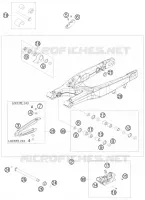 BRAS OSCILLANT  pour KTM 400 XC-W de 2009