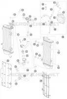 CIRCUIT DE REFROIDISSEMENT pour KTM 400 XC-W de 2009