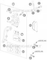ETRIER DE FREIN AVANT pour KTM 400 XC-W de 2009