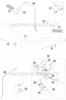 GUIDON / COMMANDES pour KTM 400 XC-W de 2009