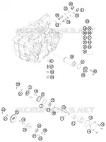 POMPE A HUILE pour KTM 400 XC-W de 2009