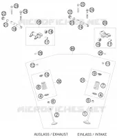 SOUPAPES pour KTM 400 XC-W de 2009