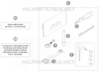 TROUSSE A OUTILS / MANUELS / OPTIONS pour KTM 400 XC-W de 2009