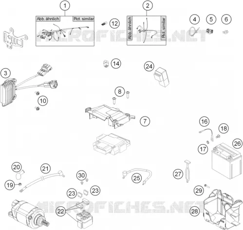 FAISCEAU ELECTRIQUE KTM MOTO 350 2014 XCF-W  350 XCF-W SIX DAYS