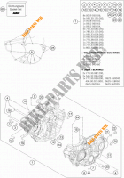 CARTER MOTEUR pour KTM 350 XCF-W de 2015