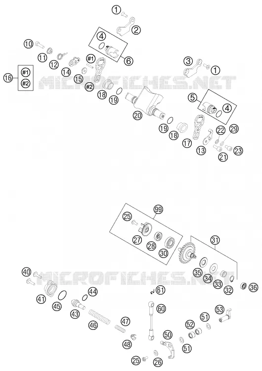 VALVE D'ECHAPPEMENT KTM MOTO 250 2011 XC-W  250 XC-W