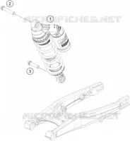 AMORTISSEUR pour KTM FREERIDE E-XC de 2016