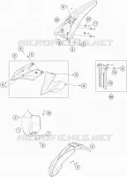 PLASTIQUES pour KTM FREERIDE E-XC de 2016