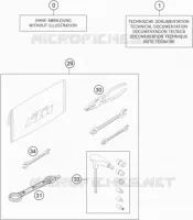 TROUSSE A OUTILS / MANUELS / OPTIONS pour KTM FREERIDE E-XC de 2016