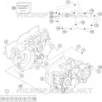CARTER MOTEUR pour KTM FREERIDE 250 R de 2017