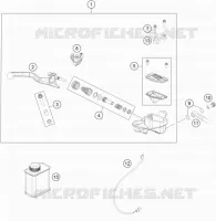 MAITRE CYLINDRE DE FREIN AVANT pour KTM FREERIDE 250 R de 2017