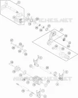 MECANISME DE SELECTION DE VITESSES pour KTM FREERIDE 250 R de 2017