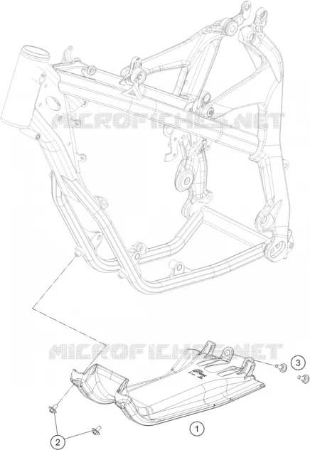 PROTECTION MOTEUR KTM MOTO 250 2017 FREERIDE  FREERIDE 250 R