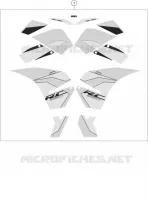 AUTOCOLLANTS pour KTM RC 390 BLACK de 2018