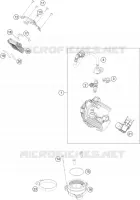 BOITIER PAPILLON INJECTION pour KTM RC 390 BLACK de 2018