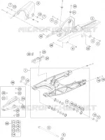 BRAS OSCILLANT  pour KTM RC 390 BLACK de 2018