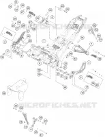 CADRE pour KTM RC 390 BLACK de 2018