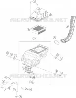 FILTRE A AIR pour KTM RC 390 BLACK de 2018