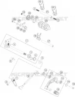 MECANISME DE SELECTION DE VITESSES pour KTM RC 390 BLACK de 2018