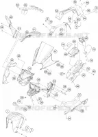 PLASTIQUES pour KTM RC 390 BLACK de 2018