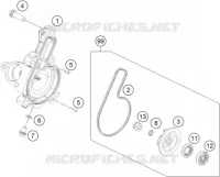 POMPE A EAU pour KTM RC 390 BLACK de 2018