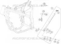 BEQUILLE LATERALE / CENTRALE pour KTM FREERIDE 250 R de 2015