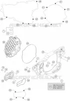 CARTER EMBRAYAGE pour KTM FREERIDE 250 R de 2015