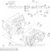 CARTER MOTEUR pour KTM FREERIDE 250 R de 2015
