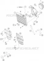 CIRCUIT DE REFROIDISSEMENT pour KTM FREERIDE 250 R de 2015