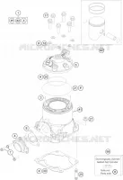 CYLINDRE / CULASSE pour KTM FREERIDE 250 R de 2015