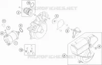 DEMARREUR ELECTRIQUE pour KTM FREERIDE 250 R de 2015