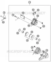 ETRIER DE FREIN AR pour KTM FREERIDE 250 R de 2015