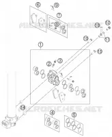 ETRIER DE FREIN AVANT pour KTM FREERIDE 250 R de 2015