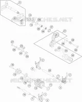 MECANISME DE SELECTION DE VITESSES pour KTM FREERIDE 250 R de 2015