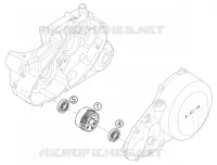 ARBRE D'EQUILIBRAGE pour KTM 640 LC4 ENDURO ORANGE de 2004