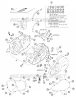 CARTER MOTEUR pour KTM 640 LC4 ENDURO ORANGE de 2004
