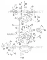 CULASSE pour KTM 640 LC4 ENDURO ORANGE de 2004