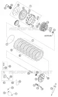 EMBRAYAGE pour KTM 640 LC4 ENDURO ORANGE de 2004