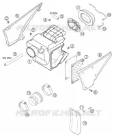 FILTRE A AIR pour KTM 640 LC4 ENDURO ORANGE de 2004