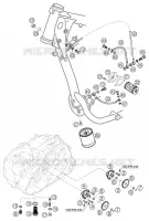 POMPE A HUILE pour KTM 640 LC4 ENDURO ORANGE de 2004