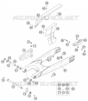 BRAS OSCILLANT  pour KTM 625 SXC de 2007