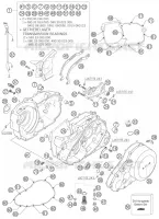 CARTER MOTEUR pour KTM 625 SXC de 2007