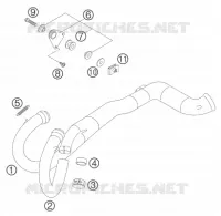 ECHAPPEMENT pour KTM 625 SXC de 2007