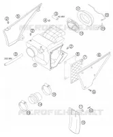 FILTRE A AIR pour KTM 625 SXC de 2007