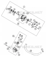 POMPE A EAU pour KTM 625 SXC de 2007