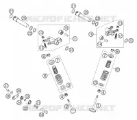 SOUPAPES pour KTM 625 SXC de 2007