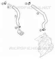 VENTILATION MOTEUR pour KTM 625 SXC de 2007
