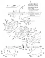 CARTER MOTEUR pour KTM 625 SXC de 2003