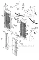 CIRCUIT DE REFROIDISSEMENT pour KTM 625 SXC de 2003