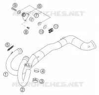 ECHAPPEMENT pour KTM 625 SXC de 2003
